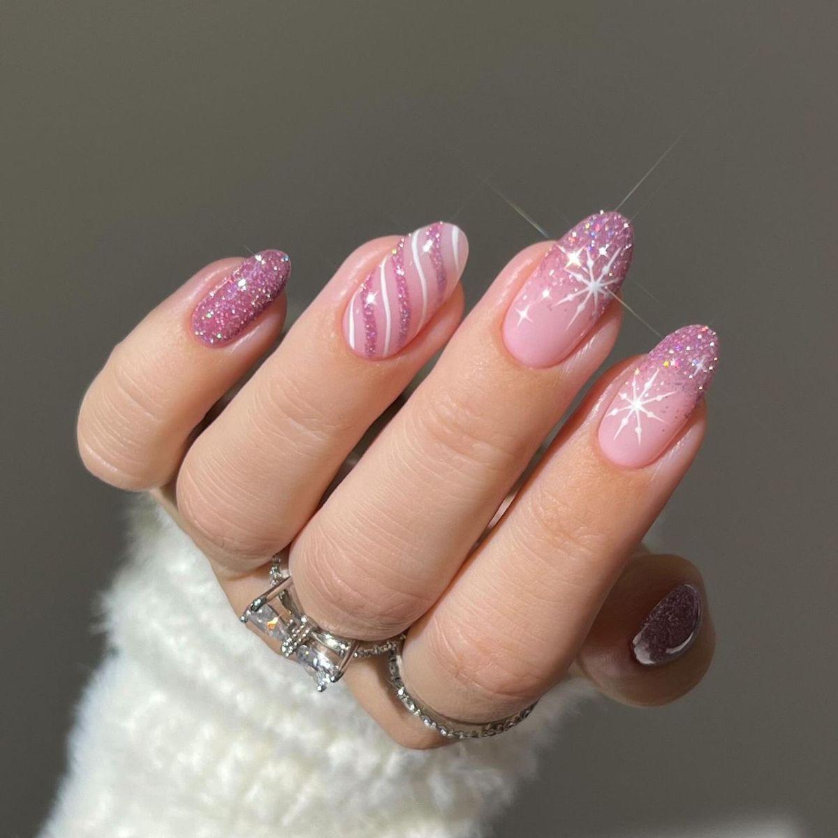 Rosy Frost Sparkle